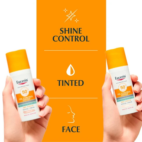 EUCERIN SUN Oil Control Face Gel (SPF50+) TINTED *50ml