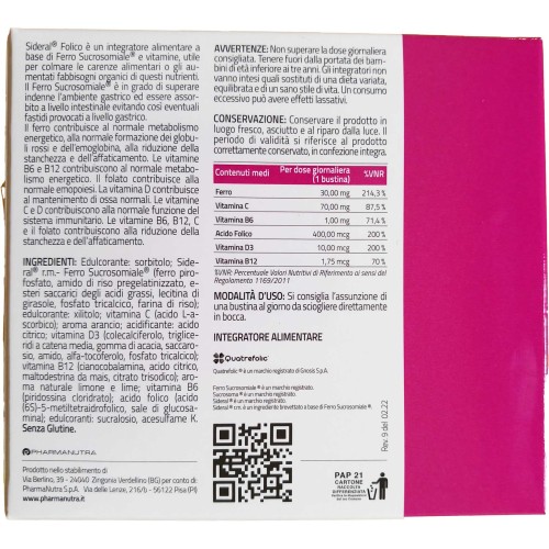 SiderAL FOLICO (Ferro Sucrosomiale/ AC Folico) - 20 Bustine