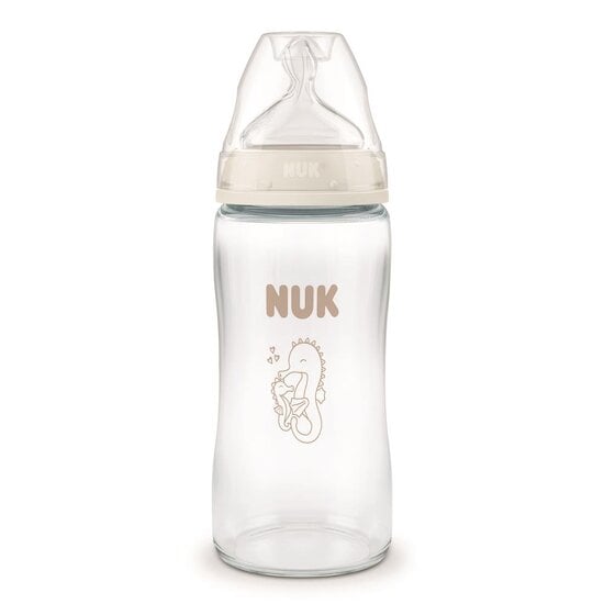 NUK - First Choice GLASS  (+3M) - 240mL (Sea Horse Logo)