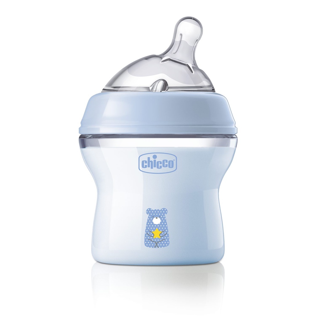 CHICCO Natural Feeling SHISHE BLU (Koke e Kthyer)  *150ml