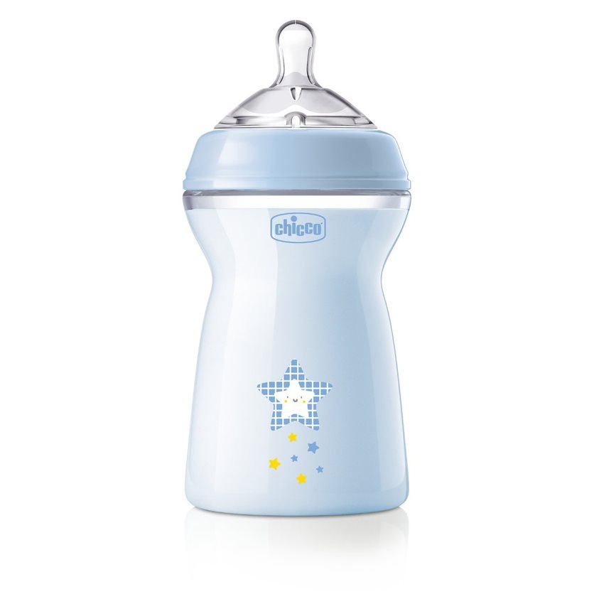 CHICCO Natural Feeling SHISHE BLU (Koke e Kthyer)  *330ml