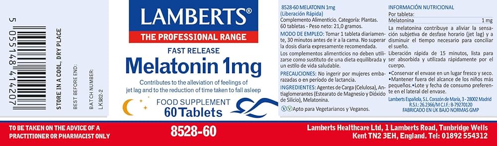 LAMBERTS Melatonin 1 mg *60 Tablets