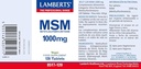 LAMBERTS MSM 1000mg *120 Tablets