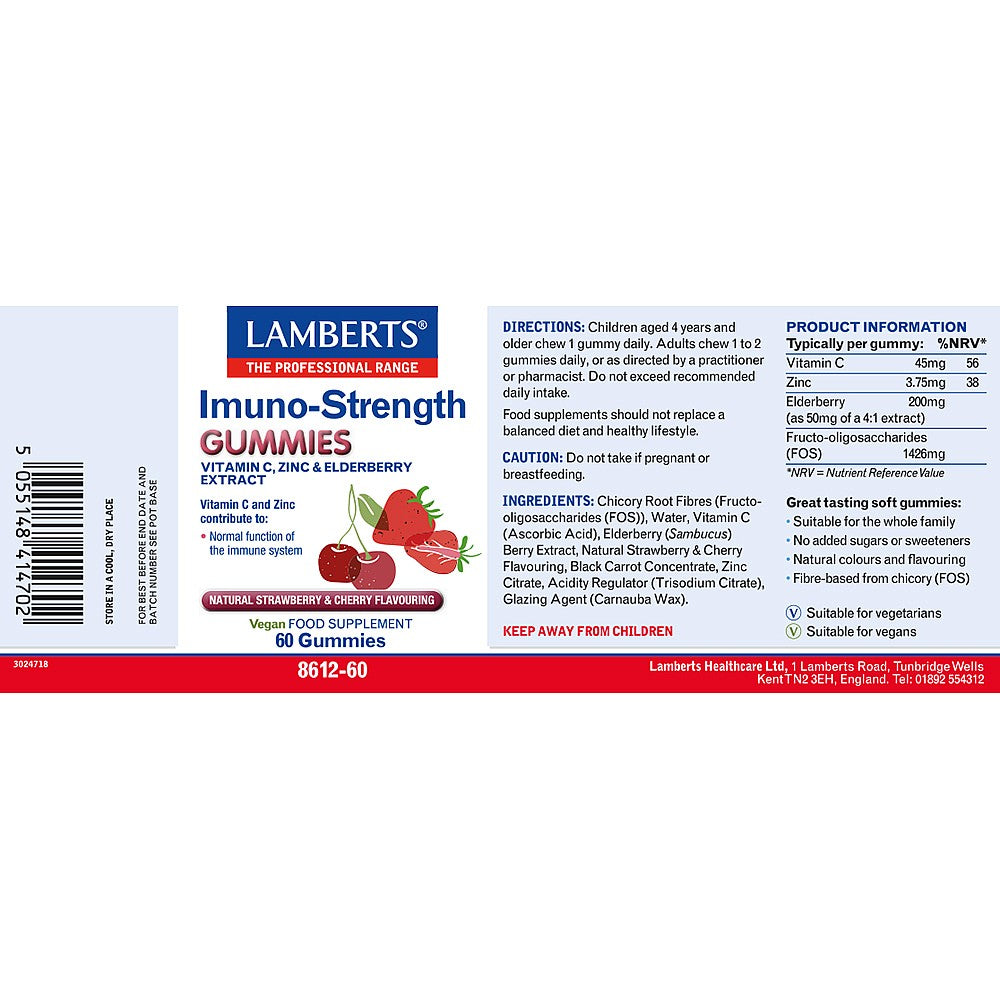 LAMBERTS Immuno Strength GUMMIES *60 pcs