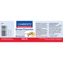 LAMBERTS Ginger Capsules 120mg *60 Capsules