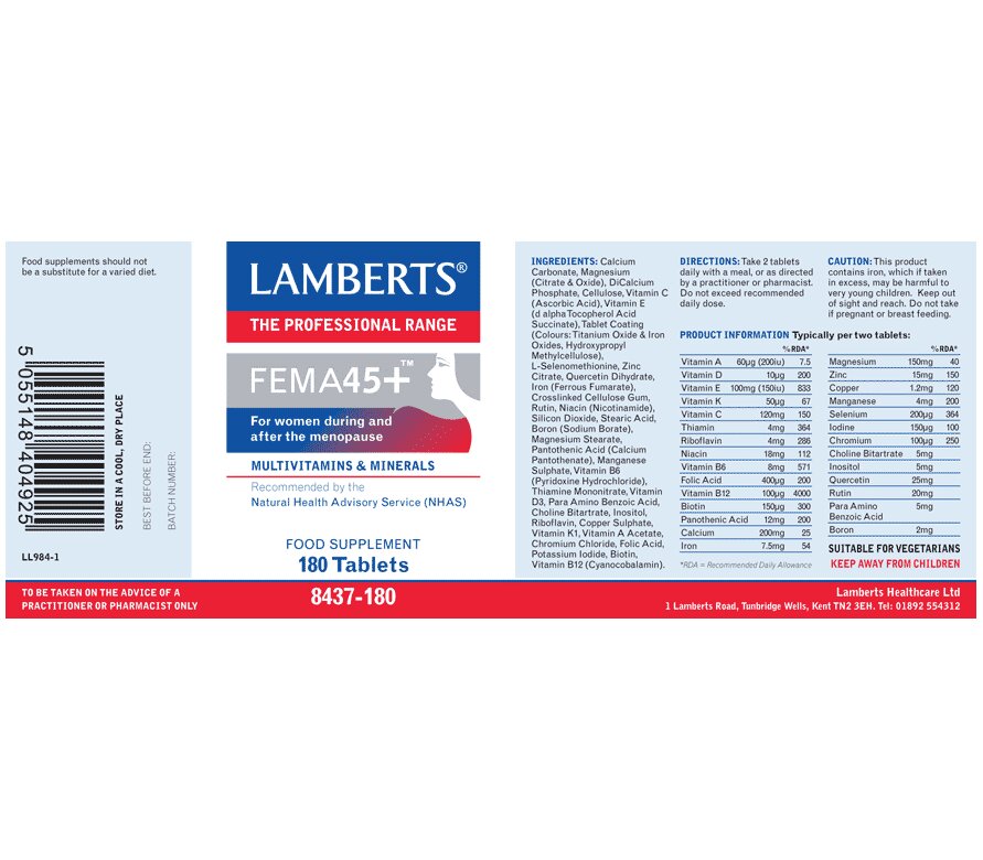 LAMBERTS Fema 45+ *180 tablets