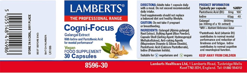 LAMBERTS Cogni Focus *30 Capsule