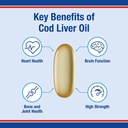 LAMBERTS Cod Liver Oil 1000mg - 180 Softcaps