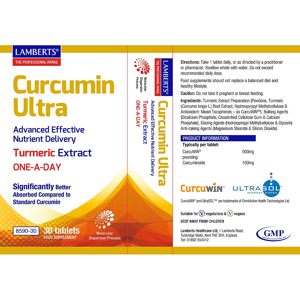 LAMBERTS Curcumin ULTRA *30 Tablets
