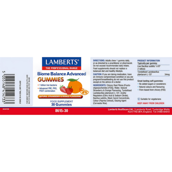 LAMBERTS Biome Balance ADVANCED GUMMIES *30 pcs