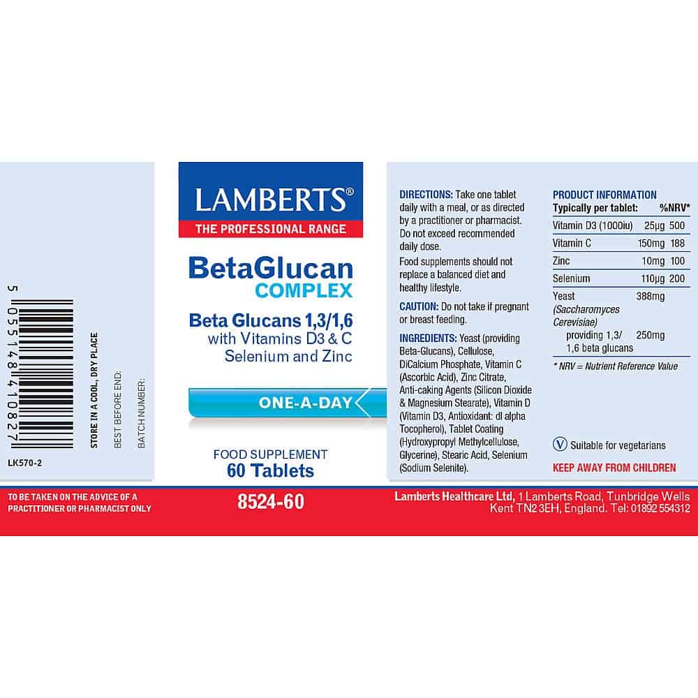 LAMBERTS Beta Glucan COMPLEX *60 Tablets