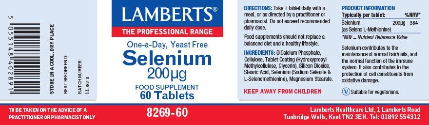 LAMBERTS Selenium 200mcg *60 tablets