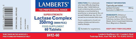 LAMBERTS Lactase Complex 350mg *60 tablets