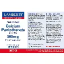 LAMBERTS Calcium Pantothenate 500mg (Pantothenic Acid) *60 tab