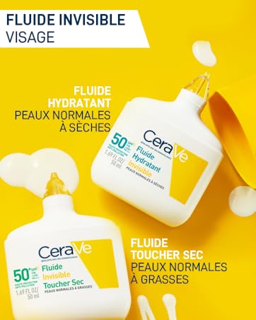 CeraVe - Invisible DRY TOUCH Sunscreen (SPF50+) *50ml