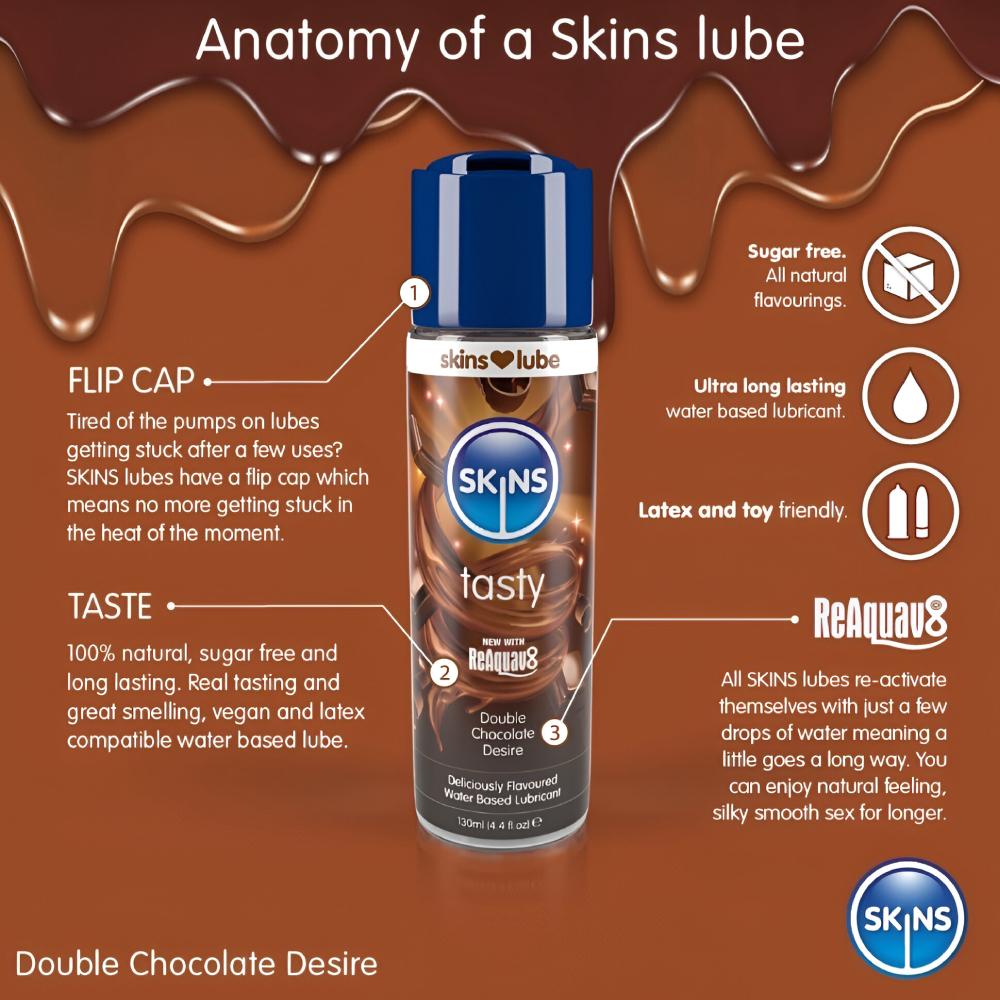 SKINS TASTY Lubricant *130mL (Double Choco)