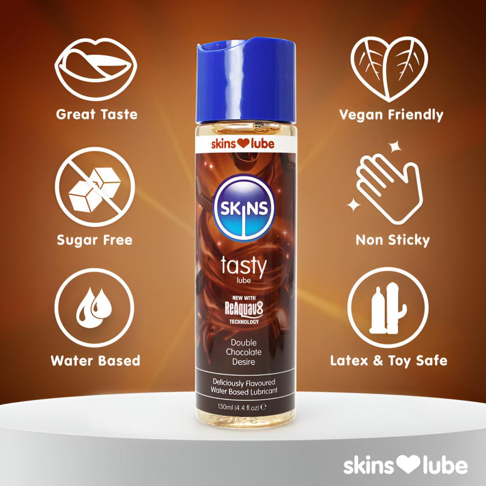 SKINS TASTY Lubricant *130mL (Double Choco)