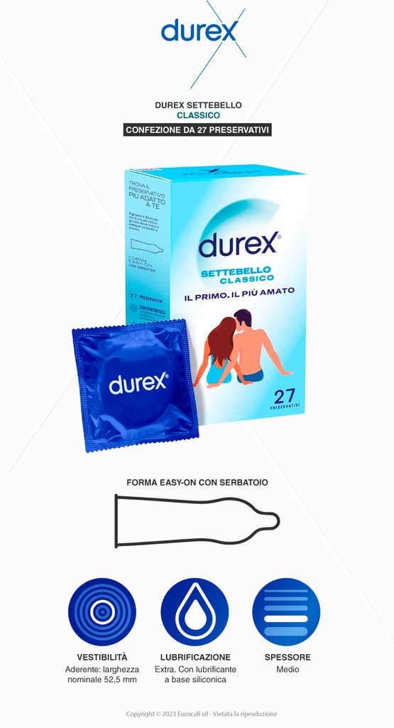 durex SETTEBELLO Classico *27 Condoms (Italian)