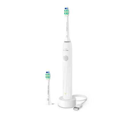 PHILIPS SoniCare 2100 WHITE Furce Elektrike - (HX4022/01) x2Furca