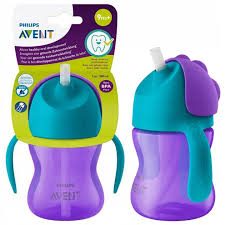 AVENT - STRAW CUP (Shishe Me Pipe) LEJLA/BLU (9M+) *200ML