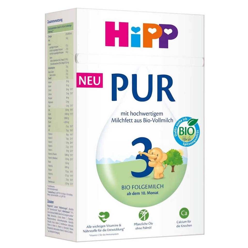HIPP PURE 3 (Growing Up +12m) *350g