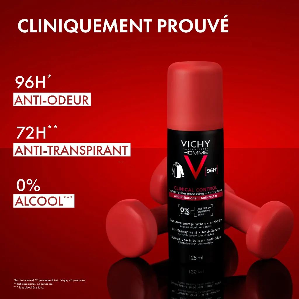 VICHY Deo Spray - MEN Clinical Control 96h *125ml 