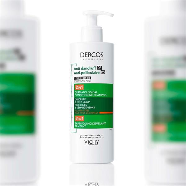 VICHY DERCOS - Anti Dandruff DS 2n1 (All Hair) *390mL