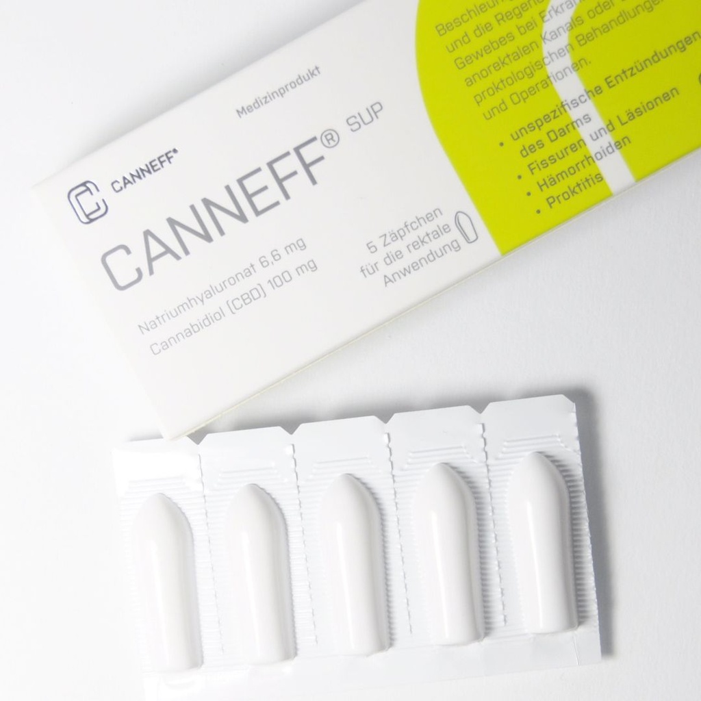 CANNEFF Suppositories (Ac Hyaluronic/ Cannabidiolo CBD) *10 Supp
