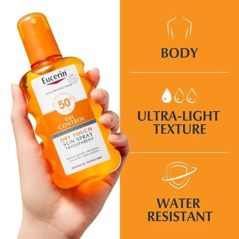 EUCERIN SUN Transparent Dry Spray (SPF50+) *200ml