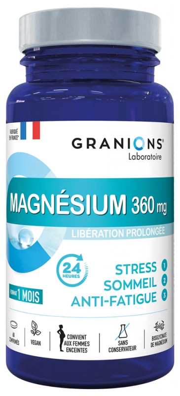 GRANIONS - MAGNESIUM Bisglycinate 360mG - 60 Caps