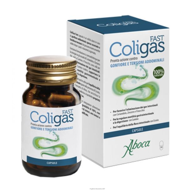 COLIGAS Fast - (Cumin/ Chicory/ Coriander) *30 Capsules