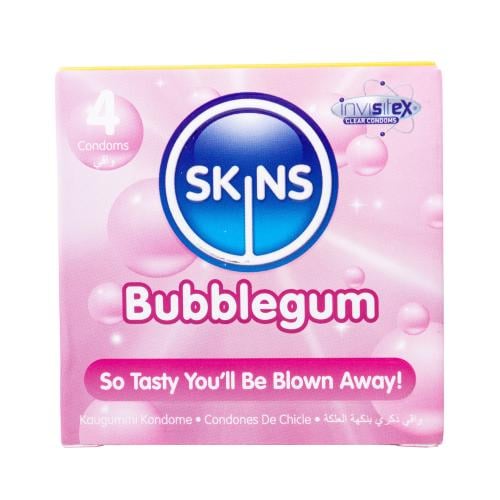 SKINS BUBBLEGUM Condom - 4pcs