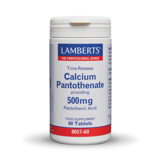 LAMBERTS Calcium Pantothenate 500mg (Pantothenic Acid) *60 tab