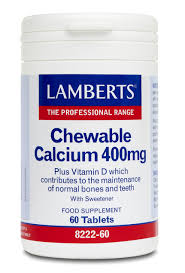 LAMBERTS Chewable CALCIUM 400mg *60 tab
