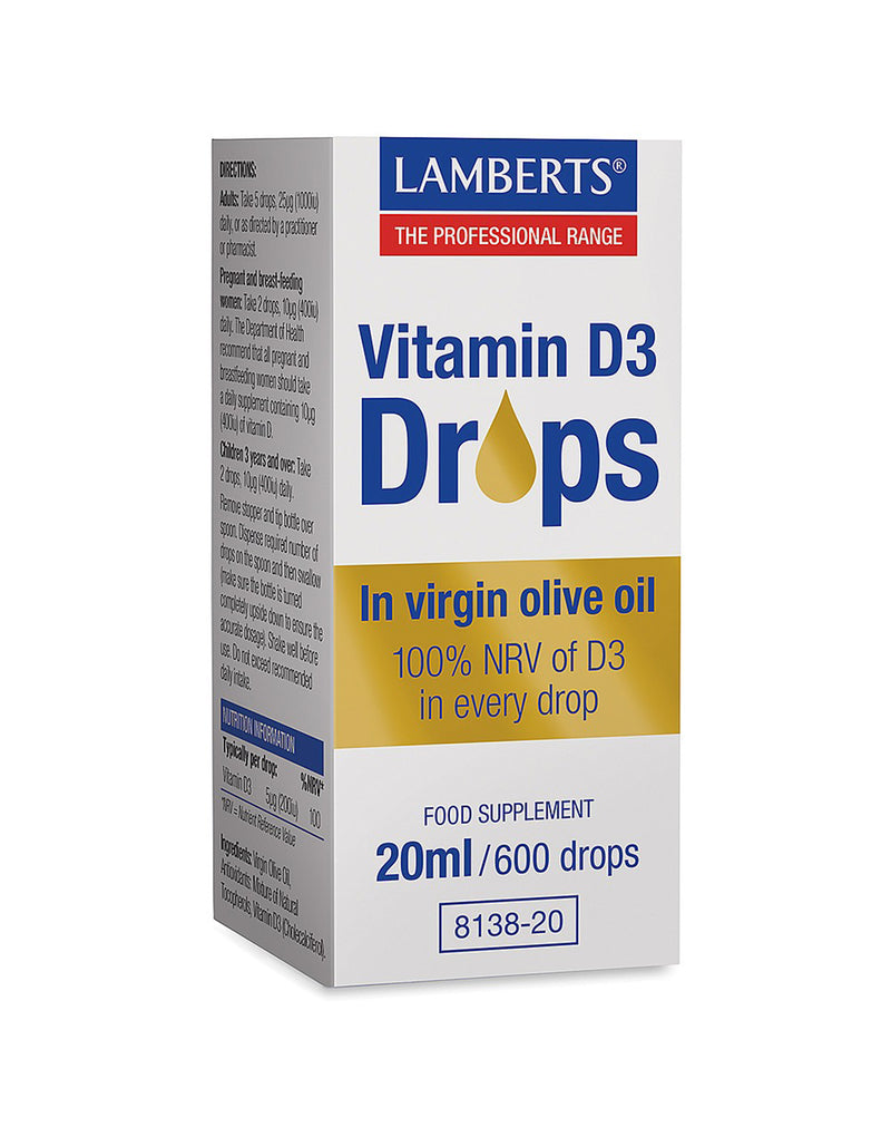 LAMBERTS - Vitamin D3 (600 Drops) - 20mL