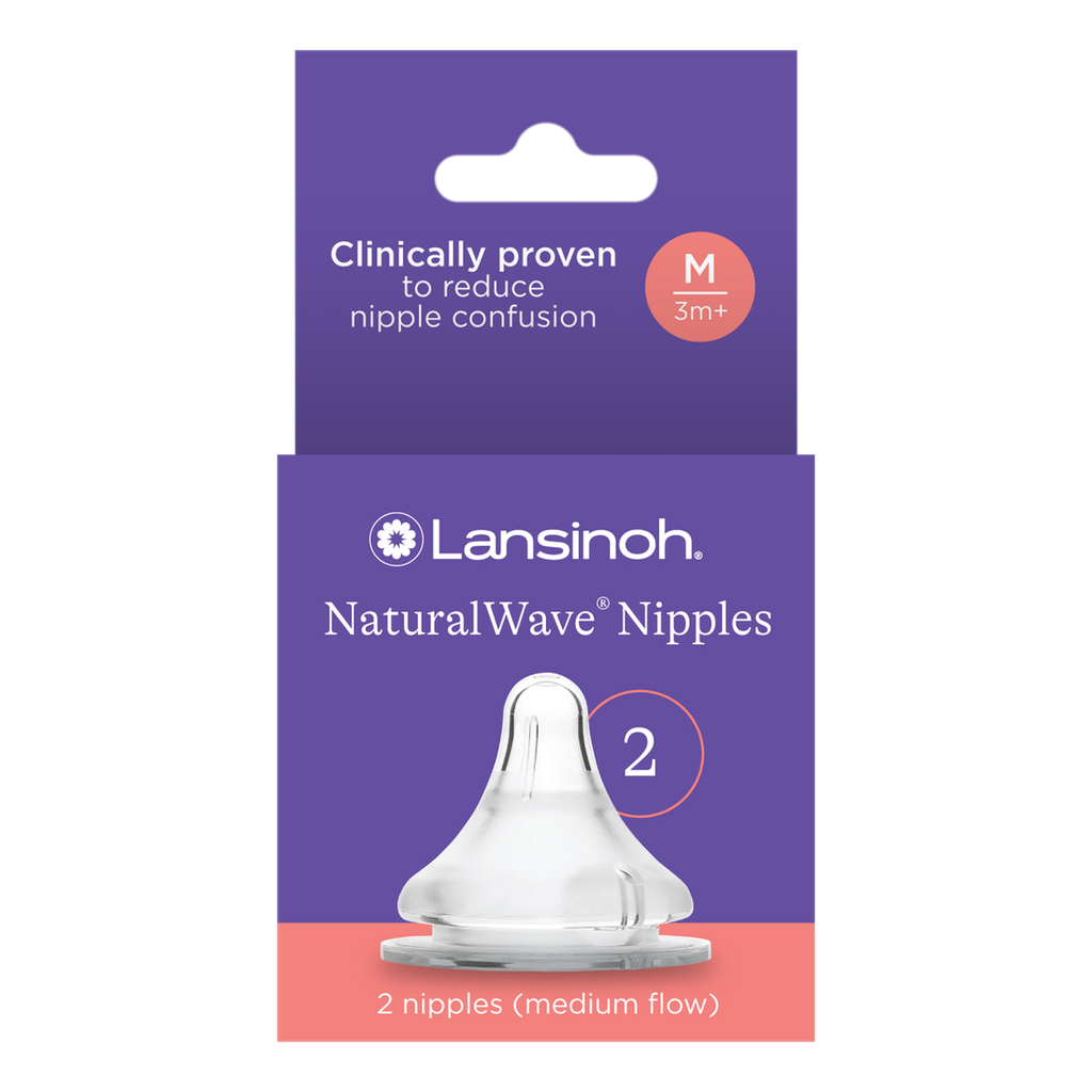 LANSINOH - NaturalWave TEATS - Medium FLOW (Koke Biberoni)
