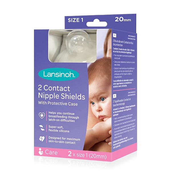 LANSINOH - Nipple Shields SILICONE - Small 20mm