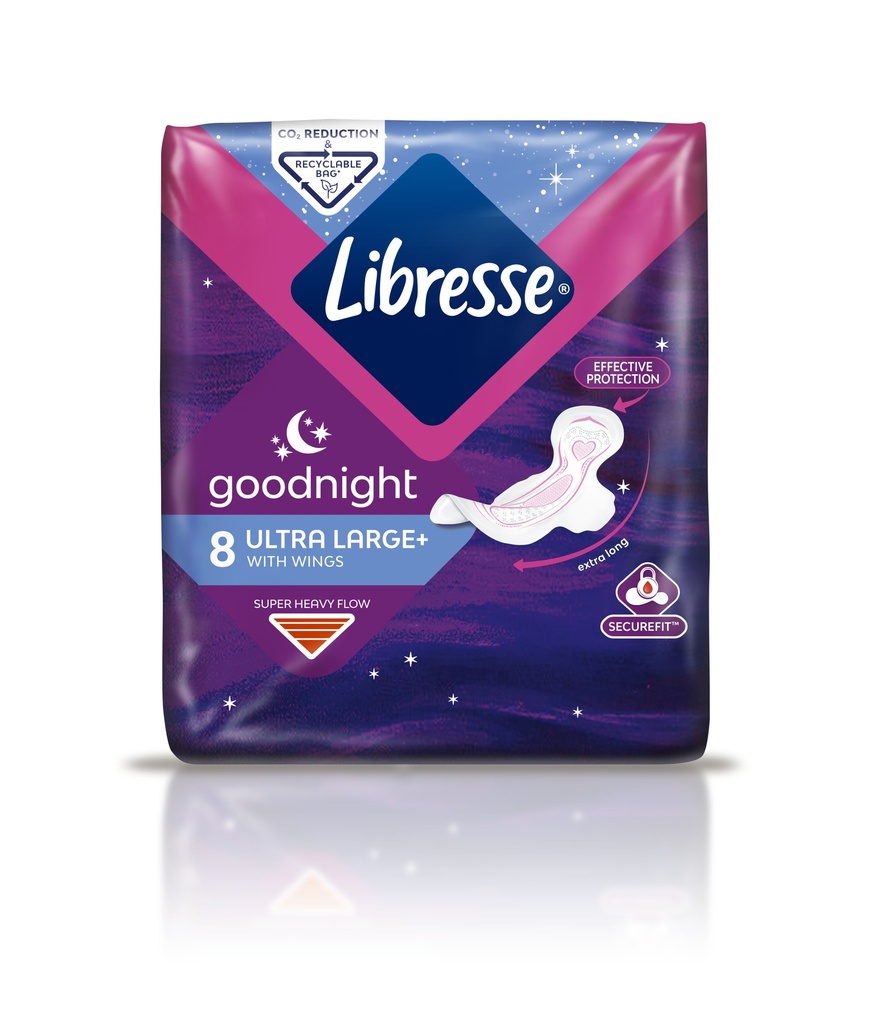 LIBRESSE Ultra Large+ GOODNIGHT *8 Pads