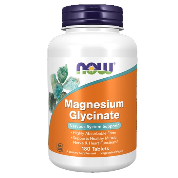 NOW - MAGNESIUM GLYCINAT - 180 Tab