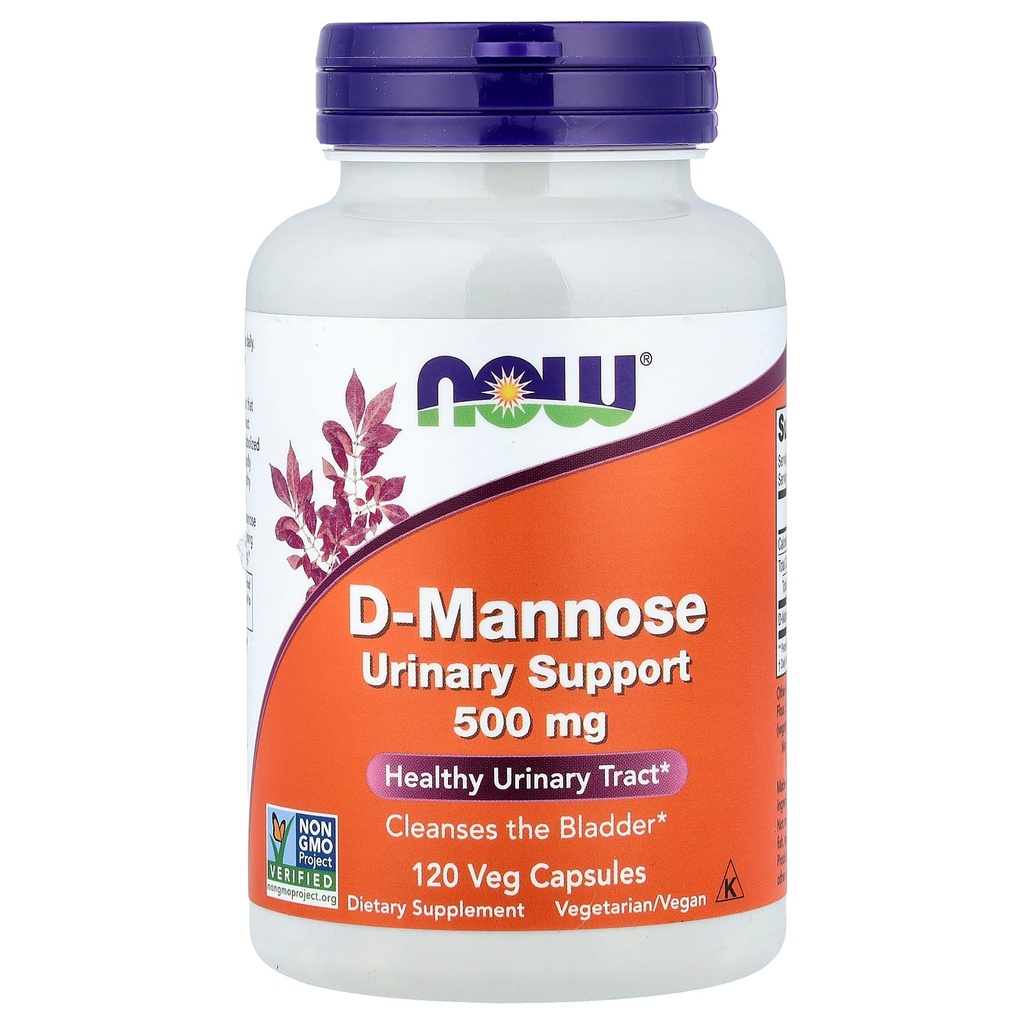 NOW D Mannose 500mg *120 Capsules