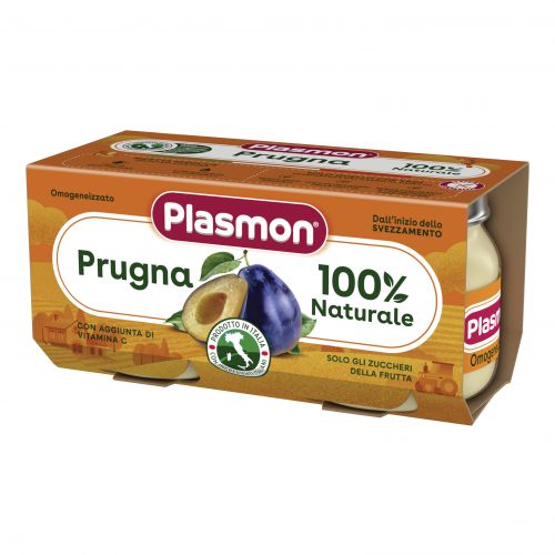 PLASMON - PURE PRUGNA 4+  (2 cop)