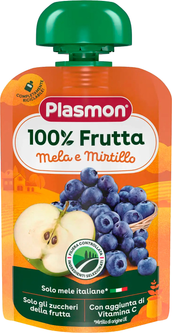 PLASMON Pochet - Suco MELA E MIRTILLO 100 GR.