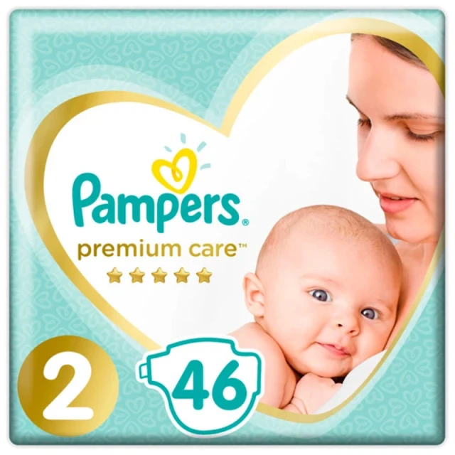 PAMPERS PREMIUM CARE NR.2 (3-6KG) 46 pcs.
