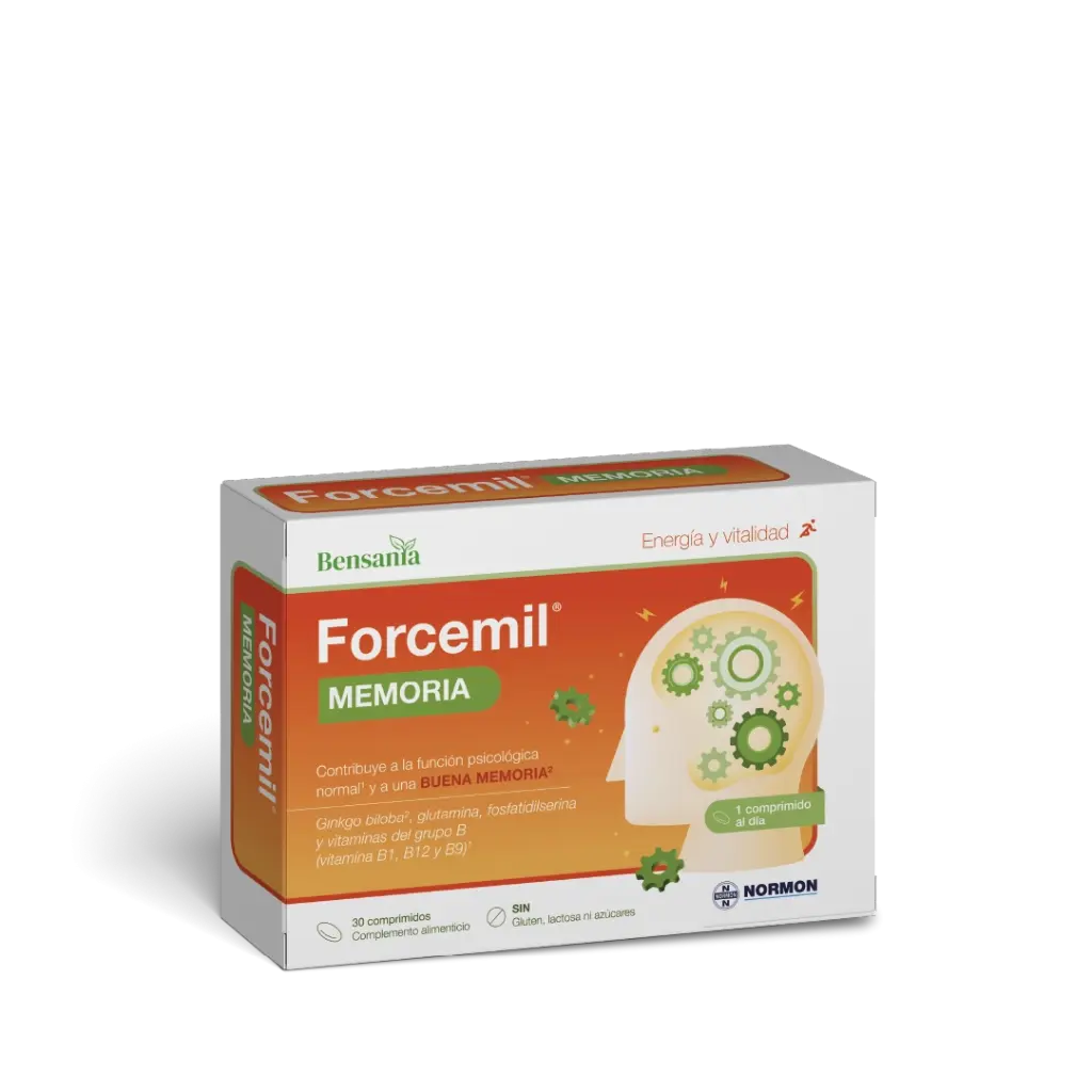 FORCEMIL Memoria - (Ginko Biloba/ B Complex/ Fosfatidilserina) *30 Tab (NORMON)