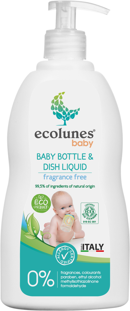 ECOLUNES - BABY Bottle & Dish Liquid - 750mL