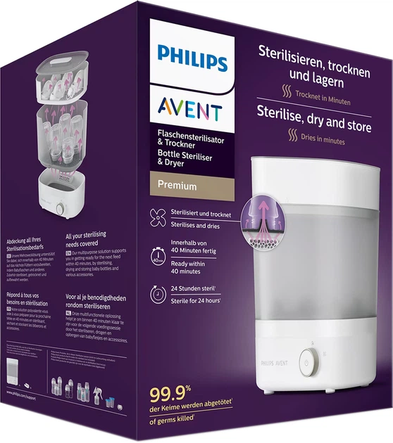 AVENT - Premium Bottle Steriliser & Dryer - (SCF293/00) (Sterilizator)