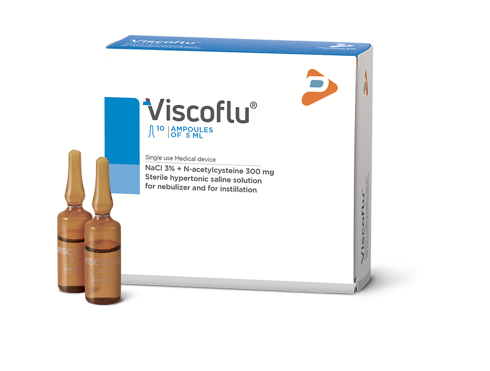 VISCOFLU Vials (NaCl 3% + Nacetylcysteine) *10 Ampule