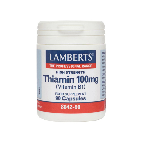LAMBERTS Thiamin 100mg (Vitamin B1) - 90 capsules