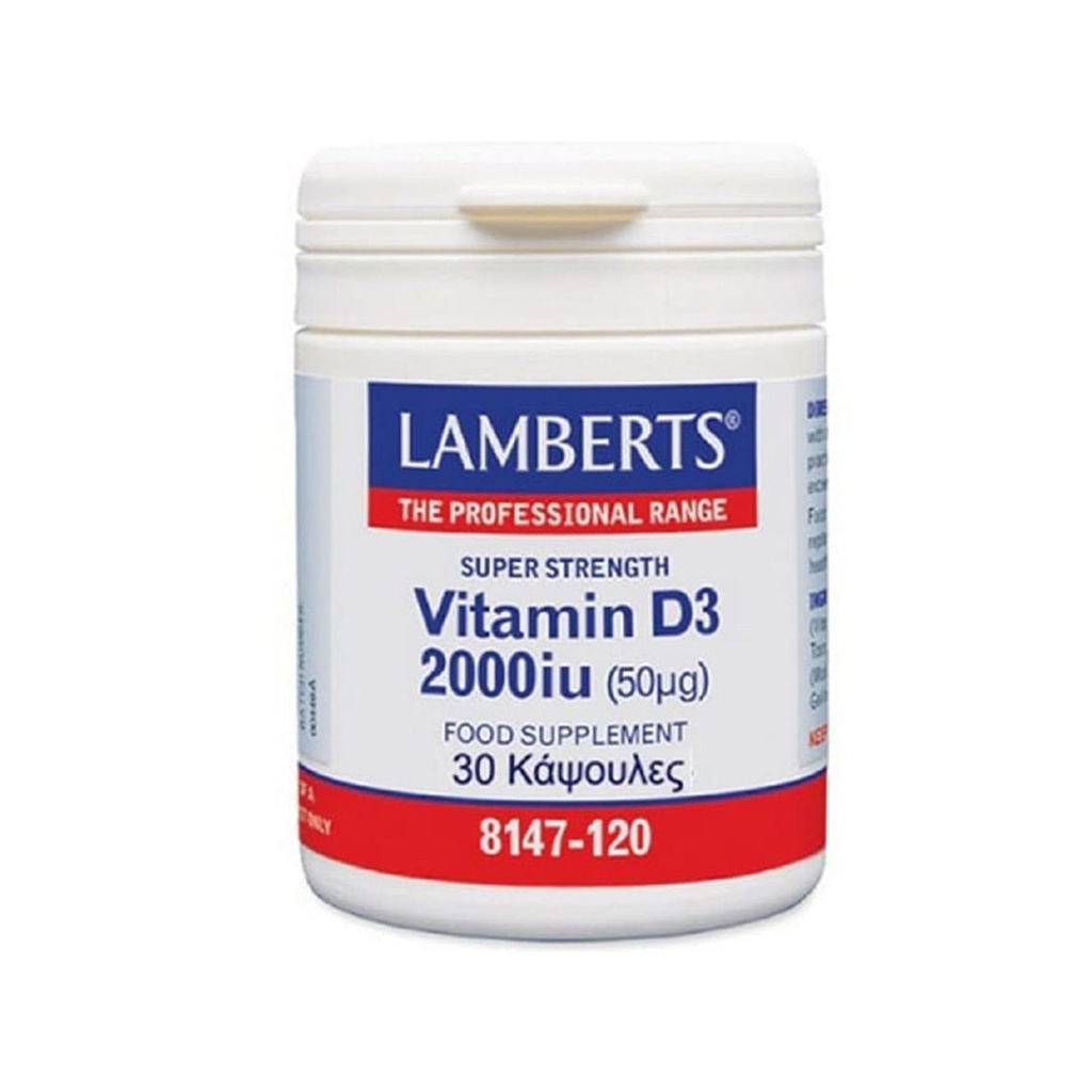 LAMBERTS Vitamin D3 2000iu *30 Caps
