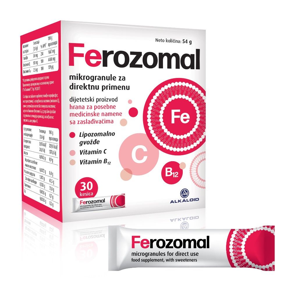 FEROZOMAL (Hekur Lipozomal) *30 Sticks (Alkaloid)